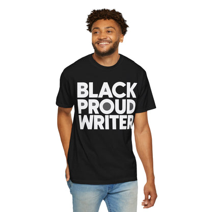 Black Proud Writer Unisex Tee (Black & White)